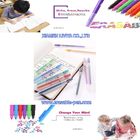 نوشتن نوار هموار قلم روشن Lucid 12 Color Line Air Penableable Pen