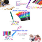 جوهر ترمو حساس 12 رنگ قلم های نشانگر پاک کننده Friction