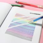 ASTM 0.7mm جوهر حرارتی قلم های پاک کننده رنگارنگ
