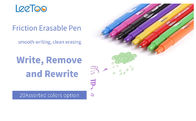 پلاستیک حرارت حساس 12 رنگ قلم اصطکاک 0.5 مشکی آبی