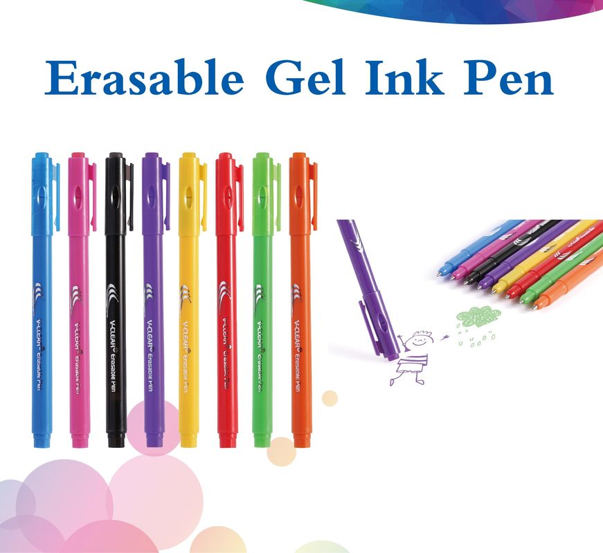 20 قلم ژل پاک کننده با رنگهای پر جنب و جوش با 0.5 نوک 0.7 میلیمتر