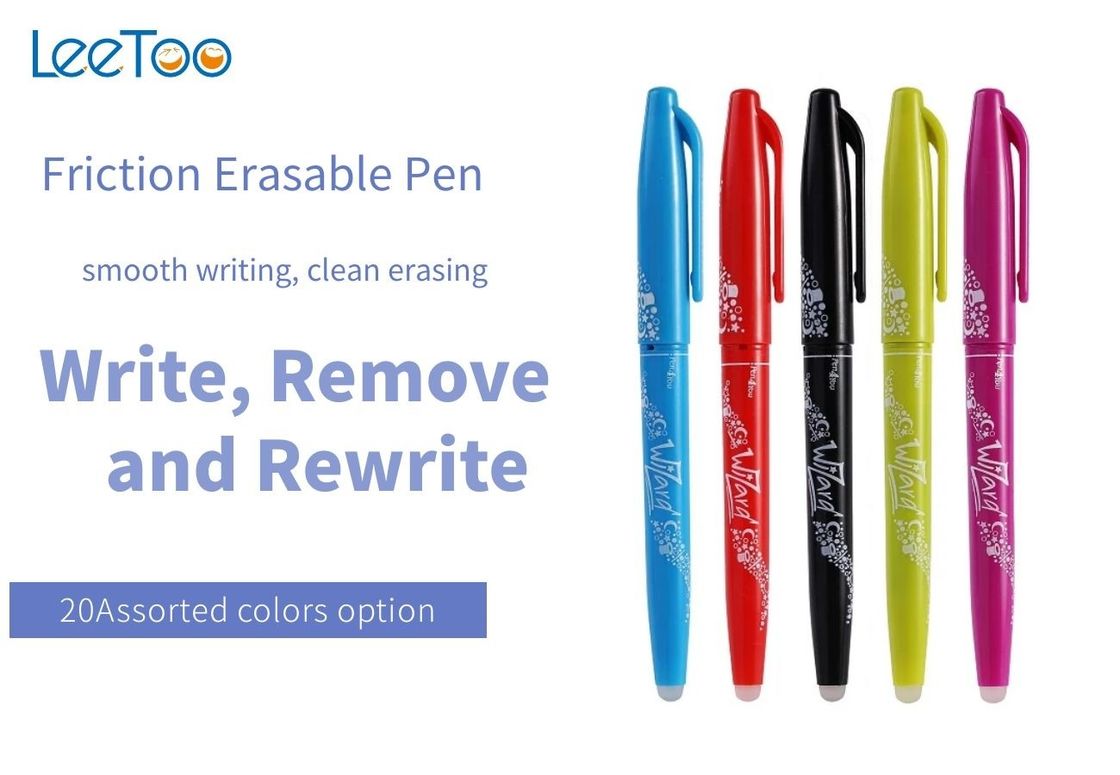 قلم های جوهر پاک کننده 0.5 میلی متری نوک چند رنگ با پاک کن