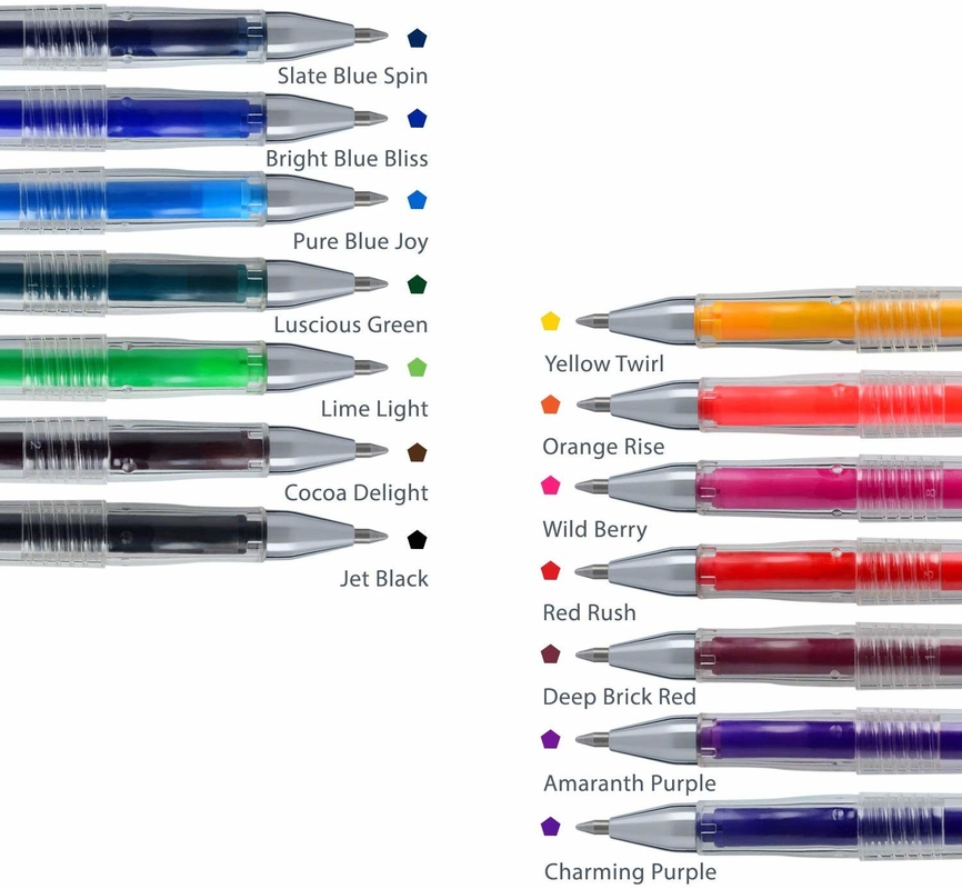 قلم ژل اصطکاکی جوهر حساس ترمو رنگی رنگی Fine Point